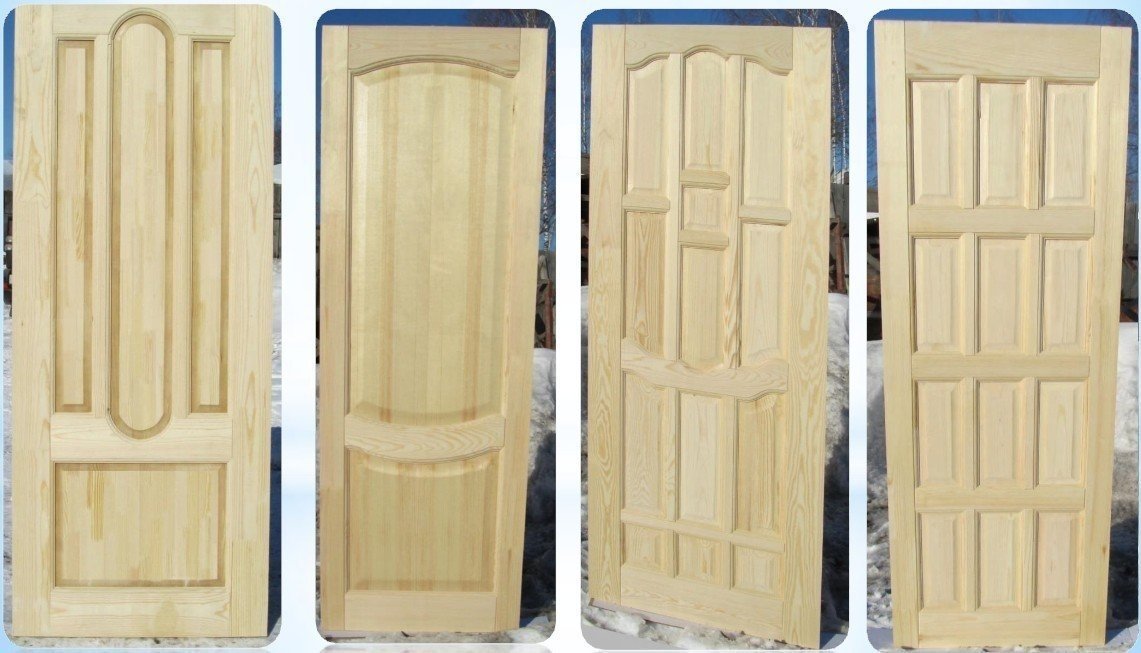 Филёнчатые двери из сосны