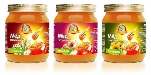 Этикетка для продуктов питания мед