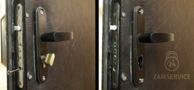 Металлический порожек для входной двери в квартиру