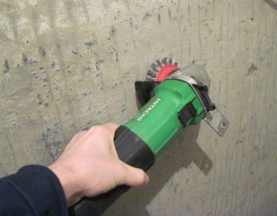 Насадка на болгарку для снятия краски со стен