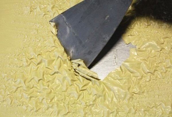 Удаление покрытия после обработки керосином