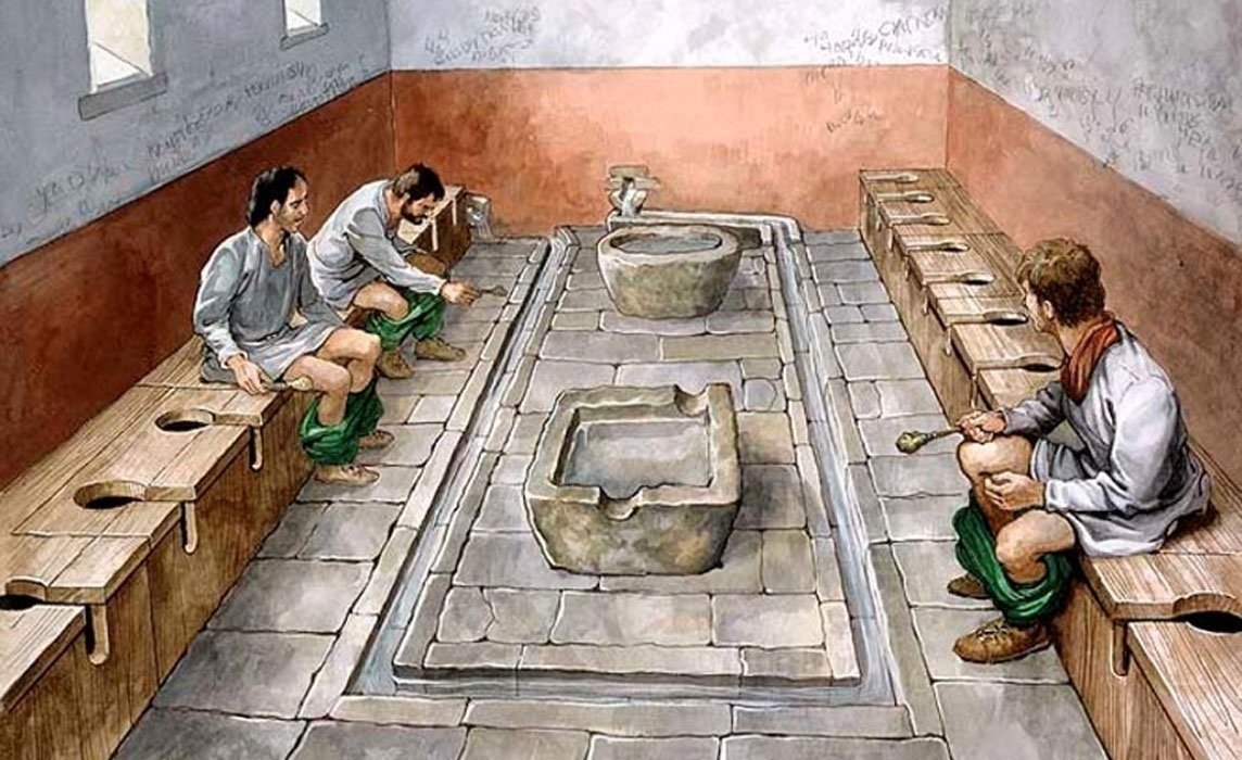 Общественные туалеты в древнем риме