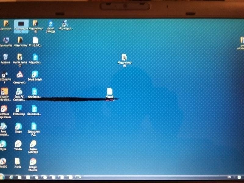 Полосы на экране ноутбука