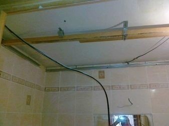 Проводка для навесных потолков из гипсокартона