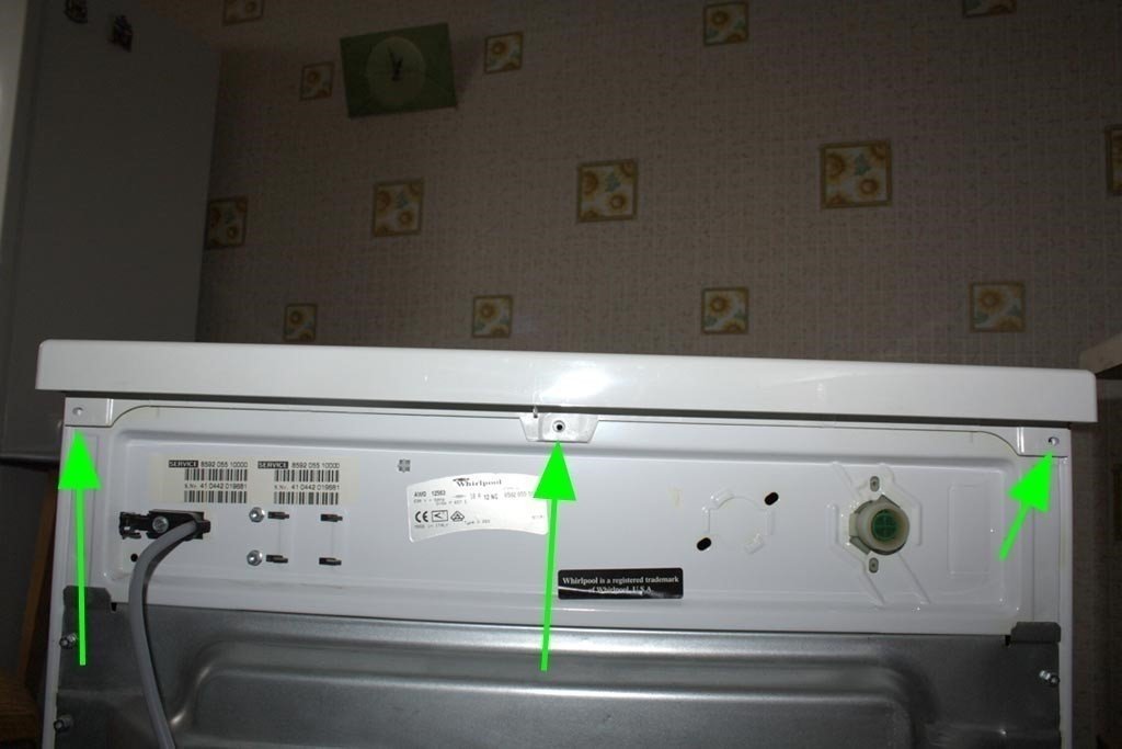 Крепеж верхней крышки стиральной машинки lg