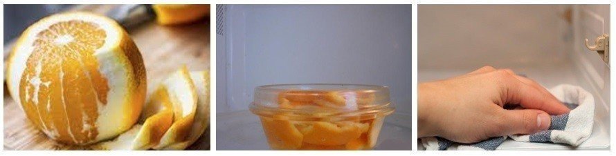 Апельсиновые корки для микроволновки
