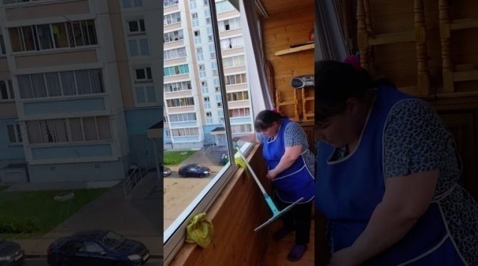Мытье окон и балконов