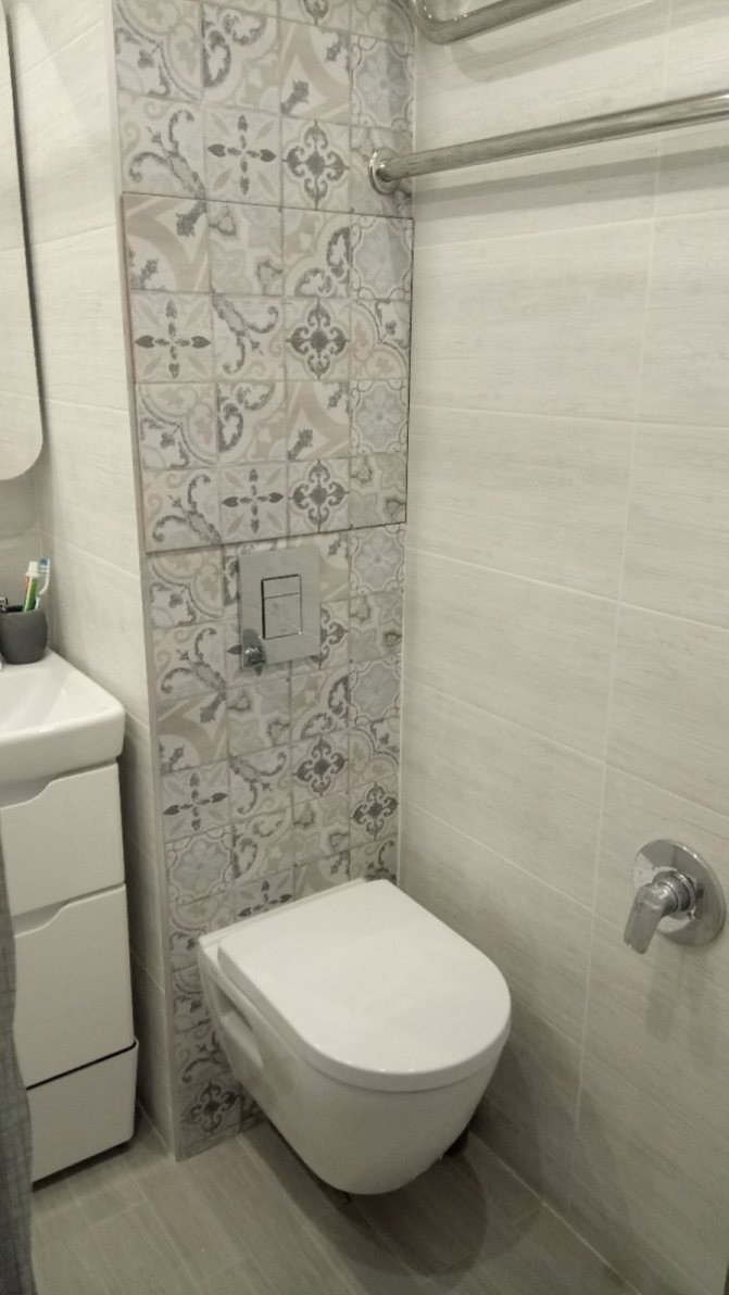 Туалет дизайн плитка