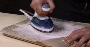 Чистка посуды солью