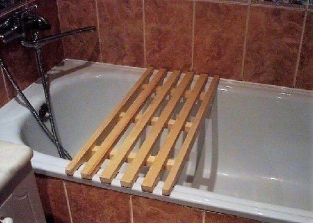 Подставка на ванну деревянная