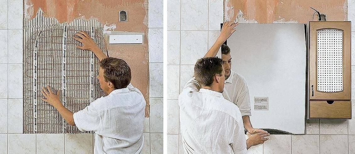 Обогрев зеркала в ванной своими руками